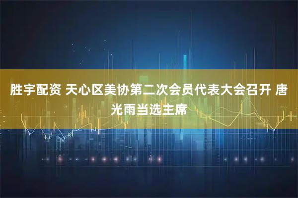 胜宇配资 天心区美协第二次会员代表大会召开 唐光雨当选主席